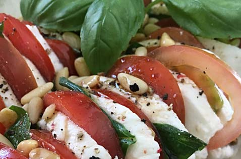 Tomaat mozarella salade